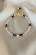 Garnet & Labradorite Bracelet