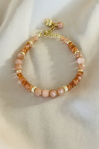 Moonstone & Sunstone Gold Filled Bracelet