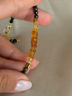 Citrine & Star Sapphire Gold Filled Bracelet