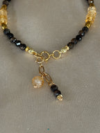 Citrine & Star Sapphire Gold Filled Bracelet