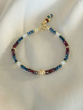Sapphire, Garnet & Ethiopian Opal Bracelet
