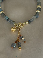 Natural Labradorite Gold Filled Bracelet