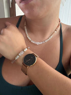 Moonstone & Sunstone Necklace | Handmade Natural Gemstone Necklace | Gold Filled Clasp | Minimalist Jewelry | Stone Orchard