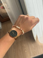 Moonstone & Sunstone Bracelet | Natural Gemstone Bracelet | Gold Filled clasp | Handmade Bracelet | Stone Orchard