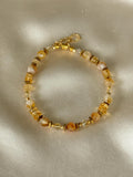 Citrine & Hematite Bracelet | Natural Gemstone Bracelet | Gold Filled | Handmade Minimalist Jewelry | Gift for Her | Stone Orchard