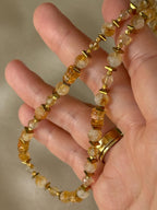 Citrine & Hematite Necklace | Natural Gemstone Necklace | Gold Filled | Handmade Jewelry | Gift for Her | Stone Orchard