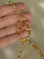 Citrine & Hematite Necklace | Natural Gemstone Necklace | Gold Filled | Handmade Jewelry | Gift for Her | Stone Orchard