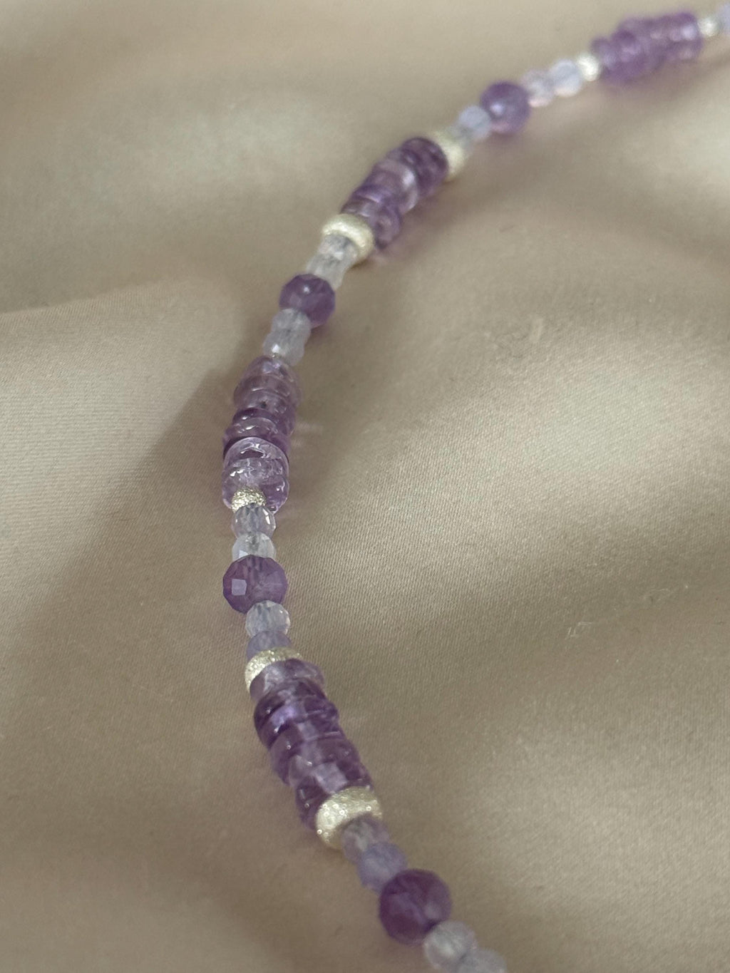 Amethyst Necklace | Dainty Sterling Silver Necklace | Natural Gemstone Jewelry | Minimalist Purple Necklace | Gift for Her