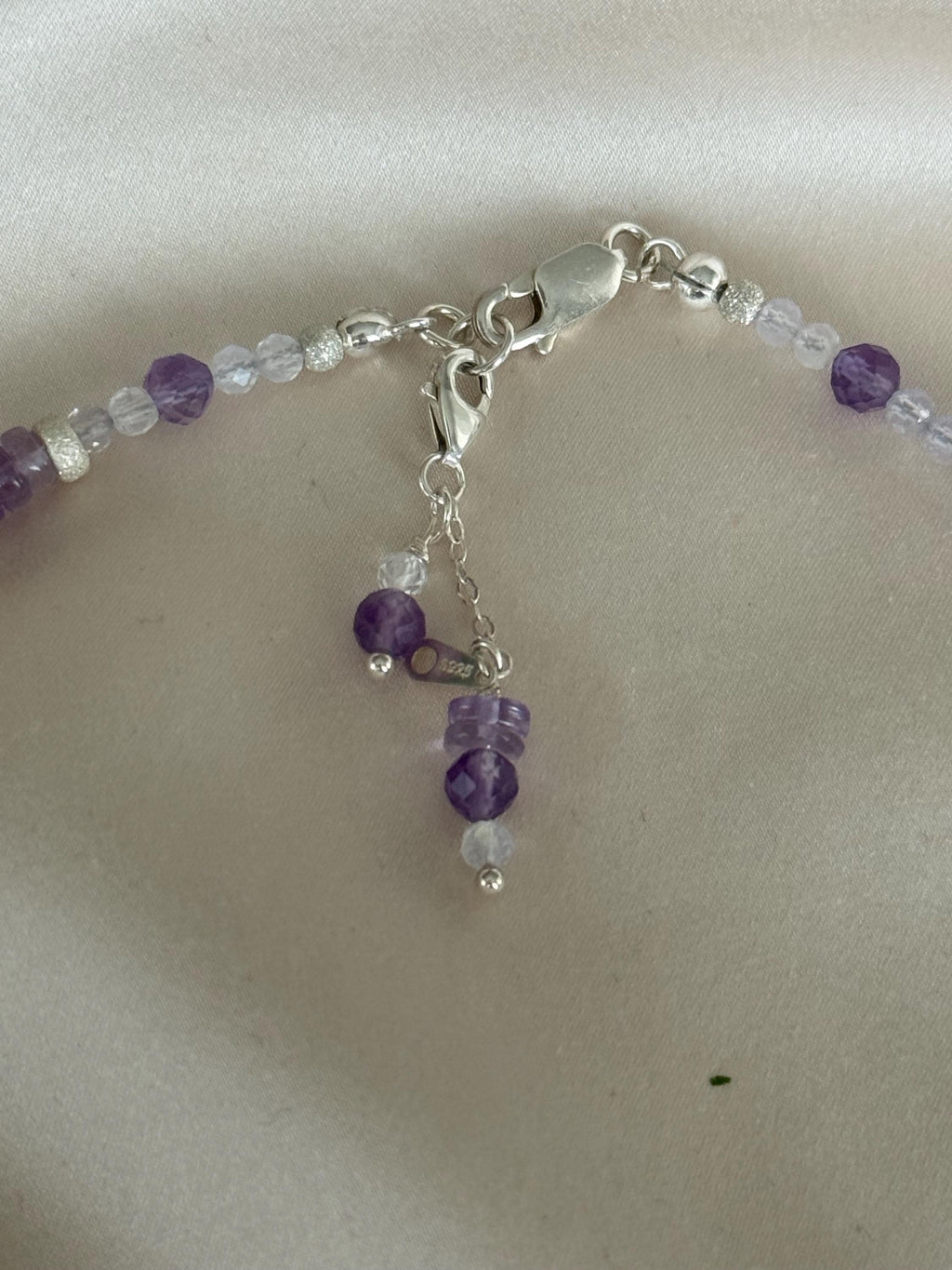 Amethyst Necklace | Dainty Sterling Silver Necklace | Natural Gemstone Jewelry | Minimalist Purple Necklace | Gift for Her