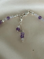 Amethyst Necklace | Dainty Sterling Silver Necklace | Natural Gemstone Jewelry | Minimalist Purple Necklace | Gift for Her