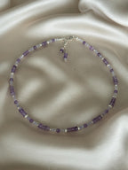 Amethyst Necklace | Dainty Sterling Silver Necklace | Natural Gemstone Jewelry | Minimalist Purple Necklace | Gift for Her