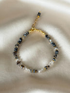 Herkimer Quartz Bracelet | Natural Gemstone Bracelet | Gold Filled | Handmade Minimalist Jewelry | Dainty Crystal Bracelet | Gift for Her