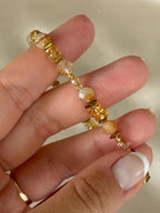 Citrine & Hematite Bracelet | Natural Gemstone Bracelet | Gold Filled | Handmade Minimalist Jewelry | Gift for Her | Stone Orchard