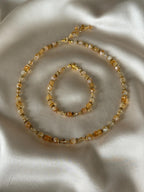 Citrine & Hematite Necklace | Natural Gemstone Necklace | Gold Filled | Handmade Jewelry | Gift for Her | Stone Orchard