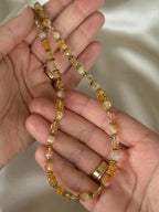 Citrine & Hematite Necklace | Natural Gemstone Necklace | Gold Filled | Handmade Jewelry | Gift for Her | Stone Orchard
