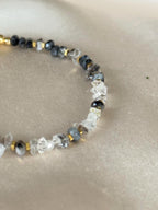 Herkimer Quartz Bracelet | Natural Gemstone Bracelet | Gold Filled | Handmade Minimalist Jewelry | Dainty Crystal Bracelet | Gift for Her