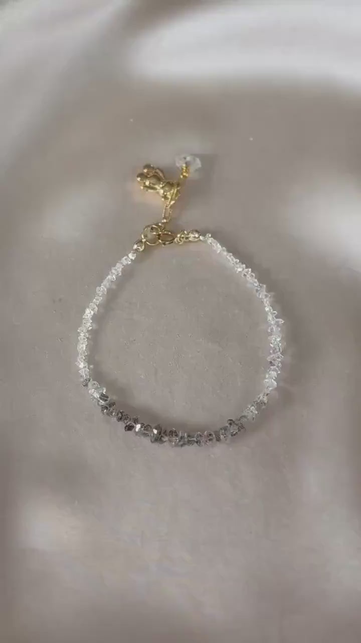 Bransoletka z diamentów Herkimer