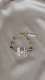 Natural Pearl & Hematite Bracelet