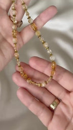 Citrine & Hematite Necklace